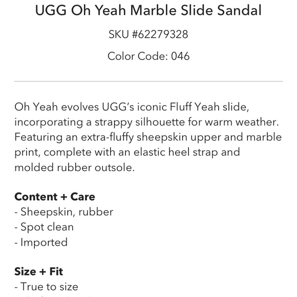 Ugg oh yeah marble slide sandal - Picture 4 of 5